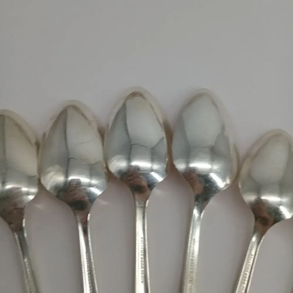 6X Tbsp Oneida Prestige GRENOBLE Silverplate Serving N Table Spoons